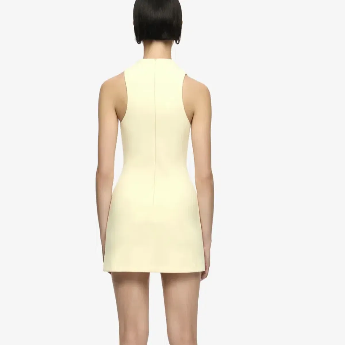 Bec & Bridge Gemma Racer Mini Dress in Lemon - Image 6