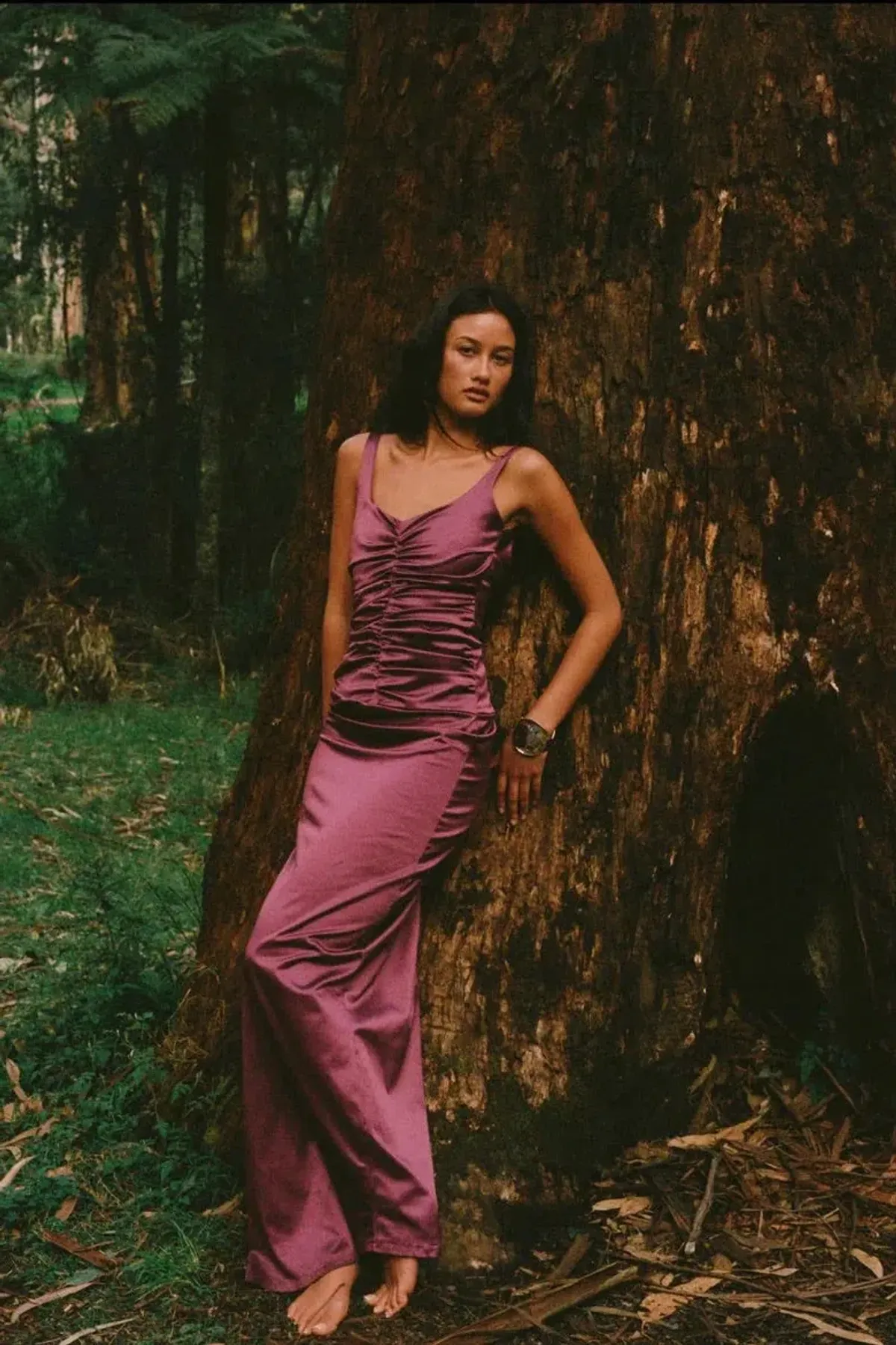 ANCE GRIA ATLEIN GOWN PLUM SIZE 6 (XS) - Image 5