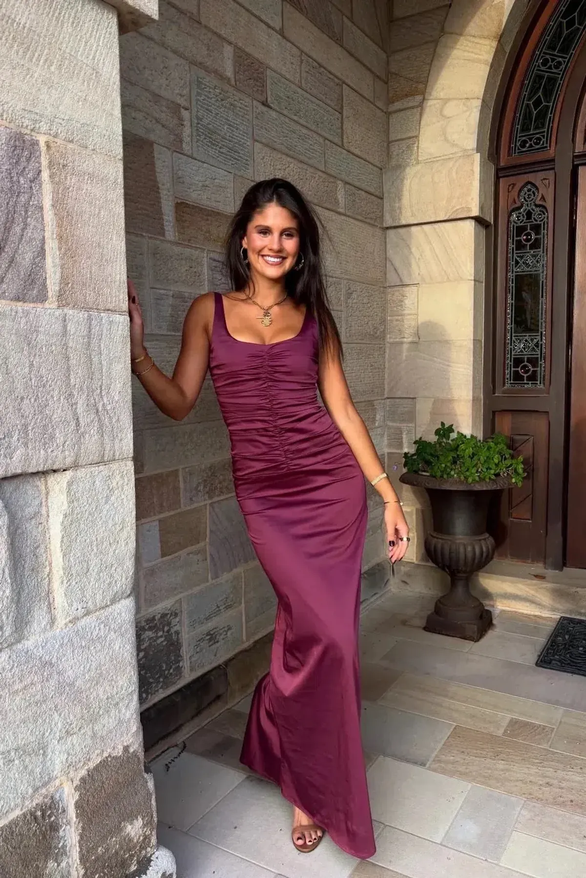ANCE GRIA ATLEIN GOWN PLUM SIZE 6 (XS) - Image 6