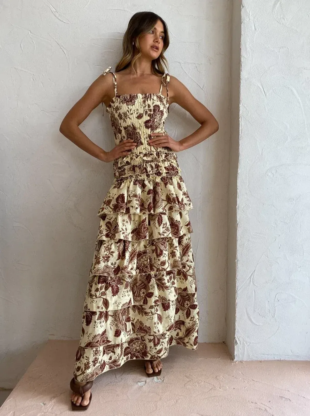 Sir The Label Rei Tiered Maxi Dress Size 2 / AU 10 - Image 1