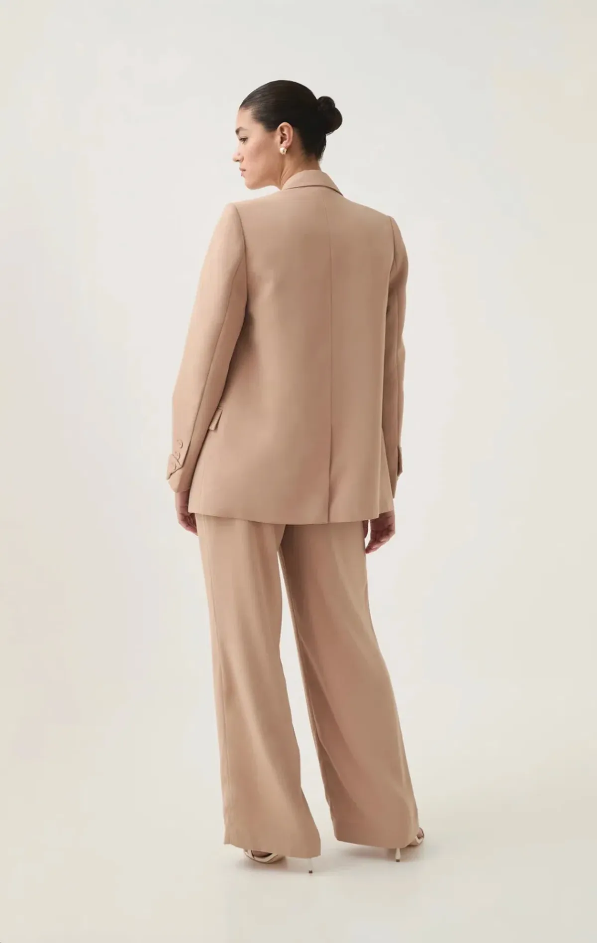 Aje Bonnie Tailored Jacket & Paragon Tailored Pant Set — Ecru Beige - Image 5