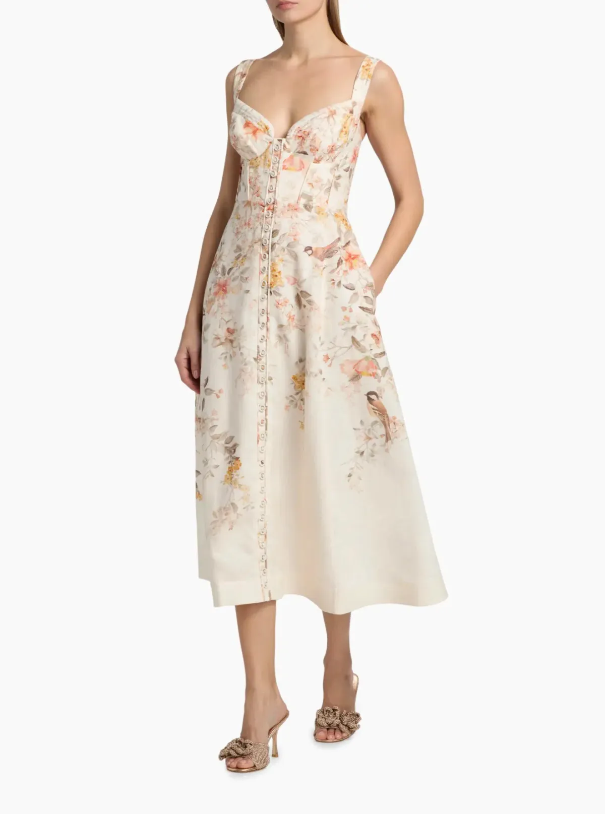 Zimmermann Luna buttoned picnic dress size 2 au 12 - Image 3