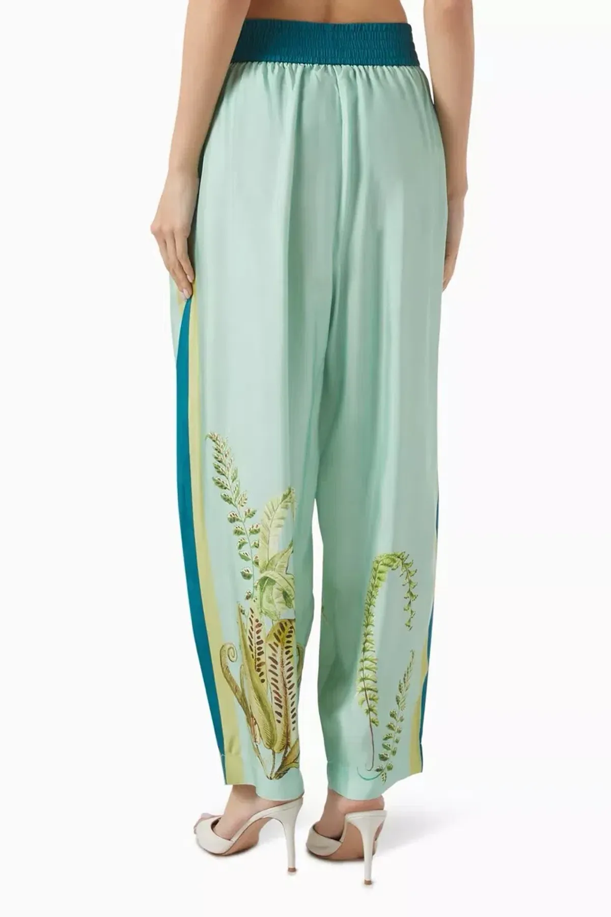 ALEMAIS Anita Shirt & Pant Set Green Print Size 12 AU - Image 7