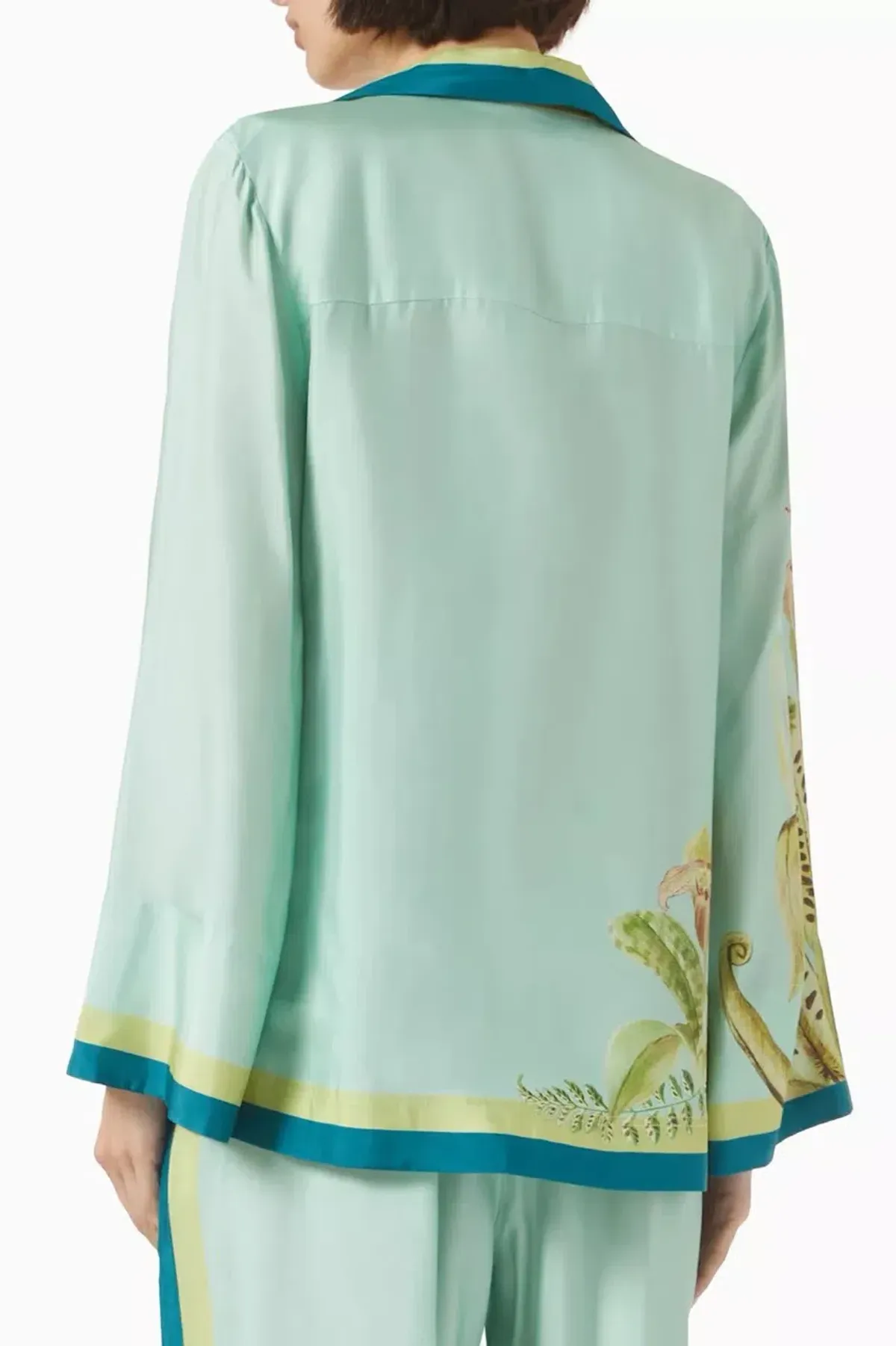 ALEMAIS Anita Shirt & Pant Set Green Print Size 12 AU - Image 4