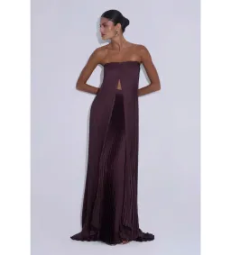 L'Idee Marmont Top and Gala Skirt Set in Mahogany Size AU8 for rent on The Volte - image 2