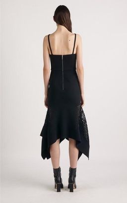 Dion Lee - Honeycomb Drape Perf Dress Black size 6 for rent on The Volte - image 2