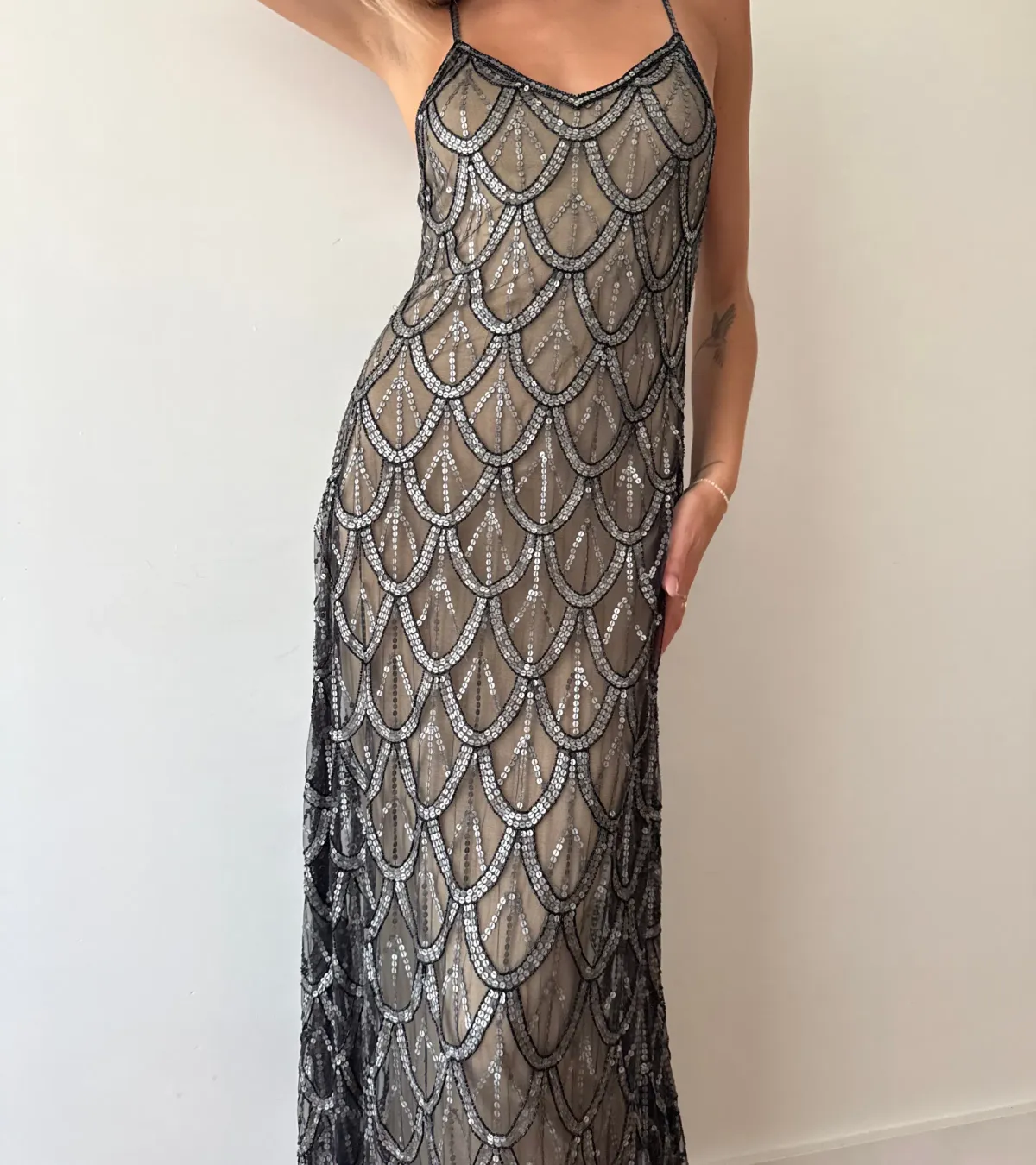 LoveShackFancy Mackie Maxi Dress, heavy chain dress, size 00. - Image 3