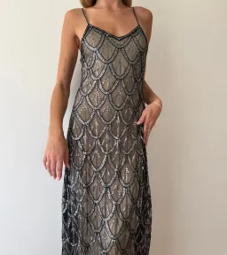 LoveShackFancy Mackie Maxi Dress, heavy chain dress, size 00. for rent on The Volte - image 4