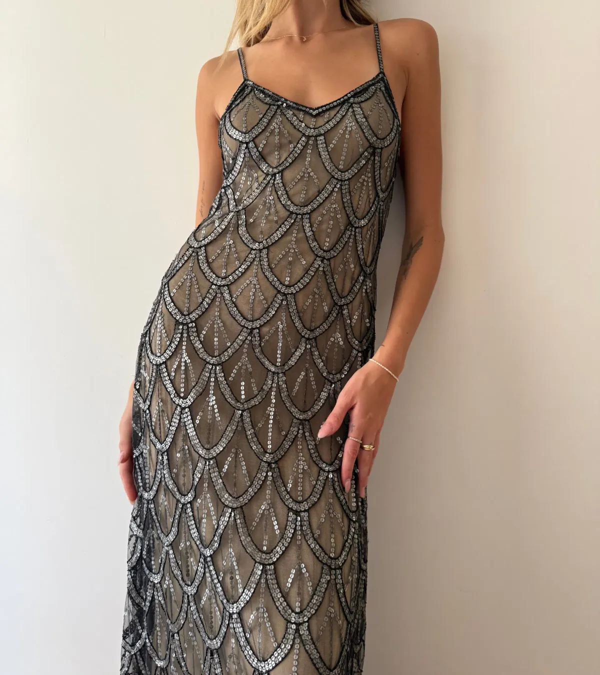 LoveShackFancy Mackie Maxi Dress, heavy chain dress, size 00. - Image 1