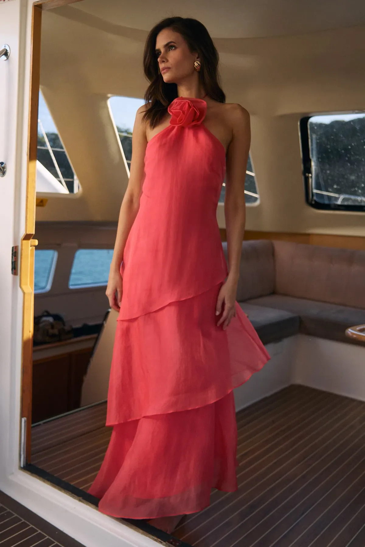Sonya Moda Aria Floor length 100% Silk Dress size XS - Image 12