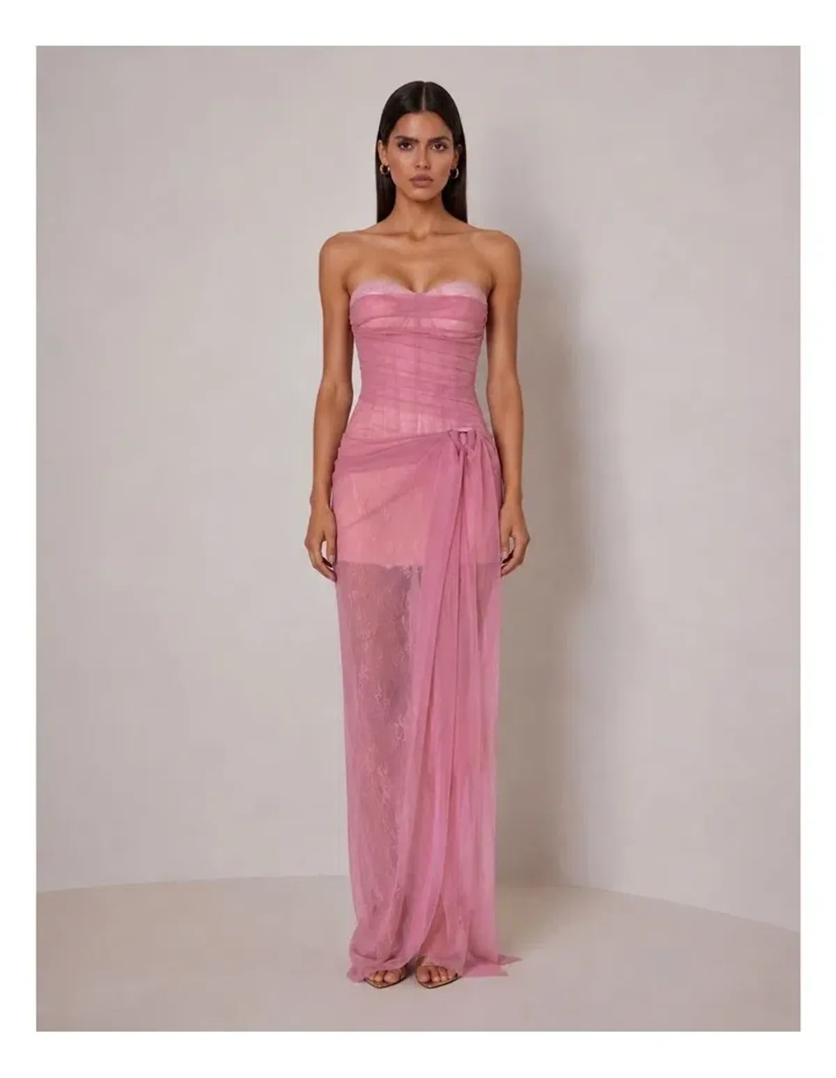 Elle Zeitoune Reigan Dress in Vintage Pink Size 8 - Image 1