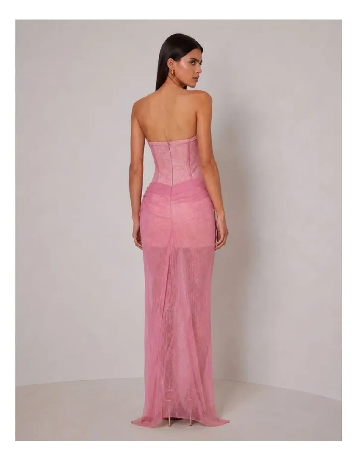 Elle Zeitoune Reigan Dress in Vintage Pink Size 8 - Image 2