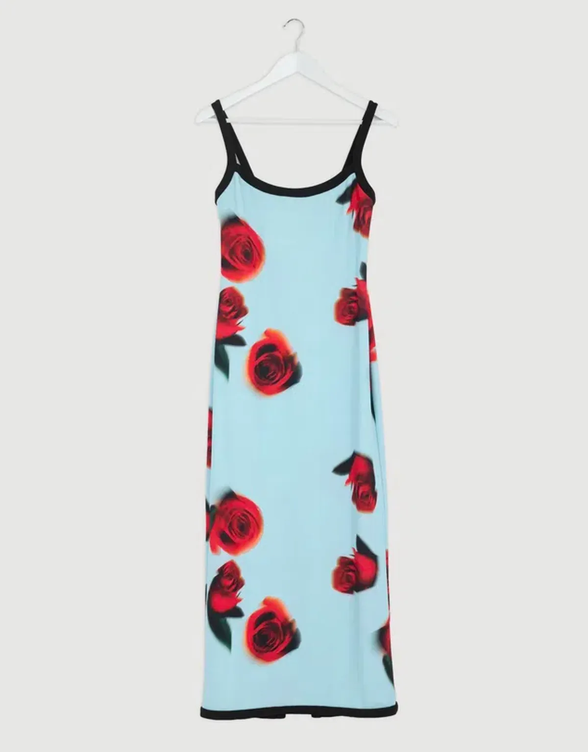 By Johnny Sky Rose Midi Dress in Blue Red Black size 8 - Image 11