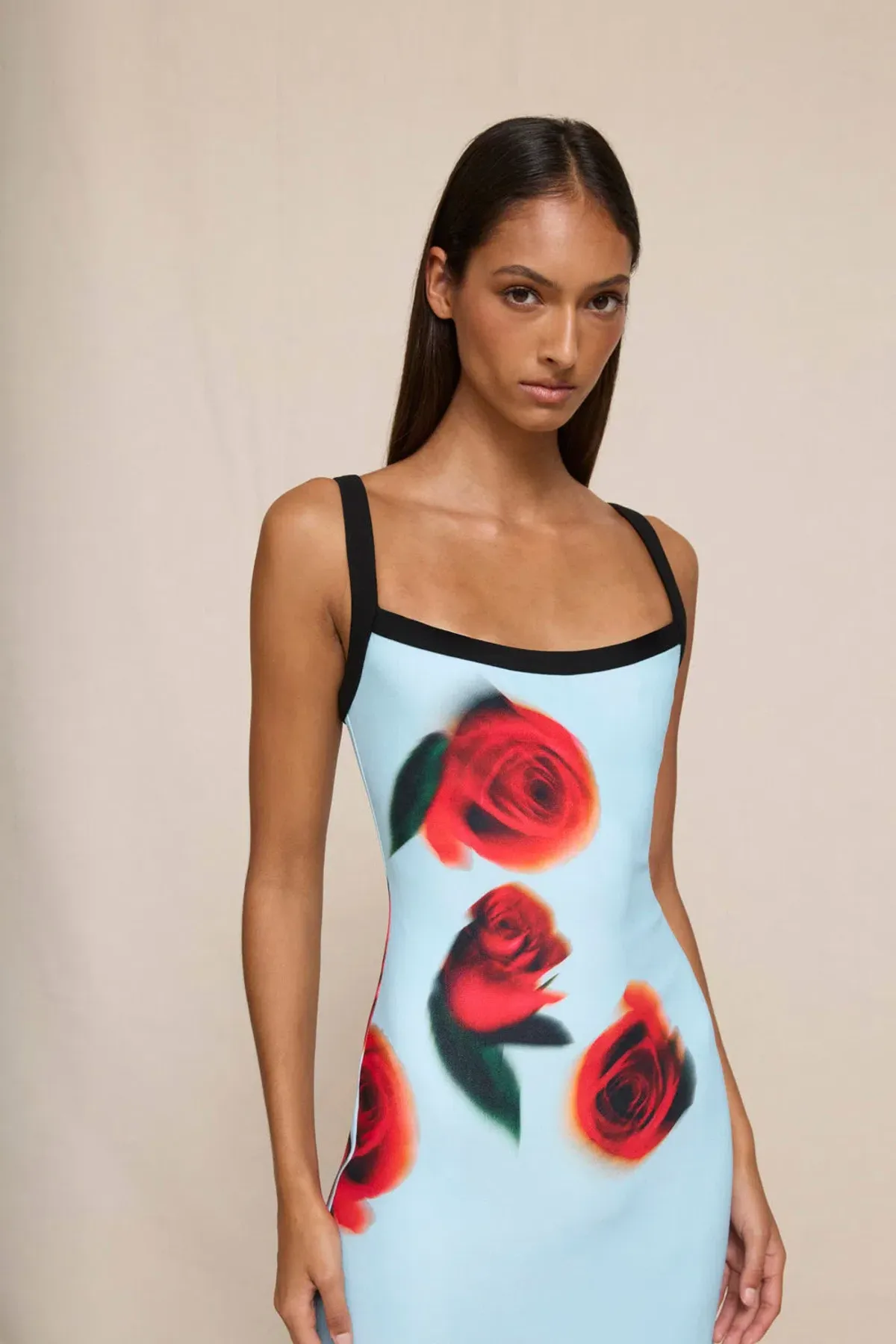 By Johnny Sky Rose Midi Dress in Blue Red Black size 8 - Image 7