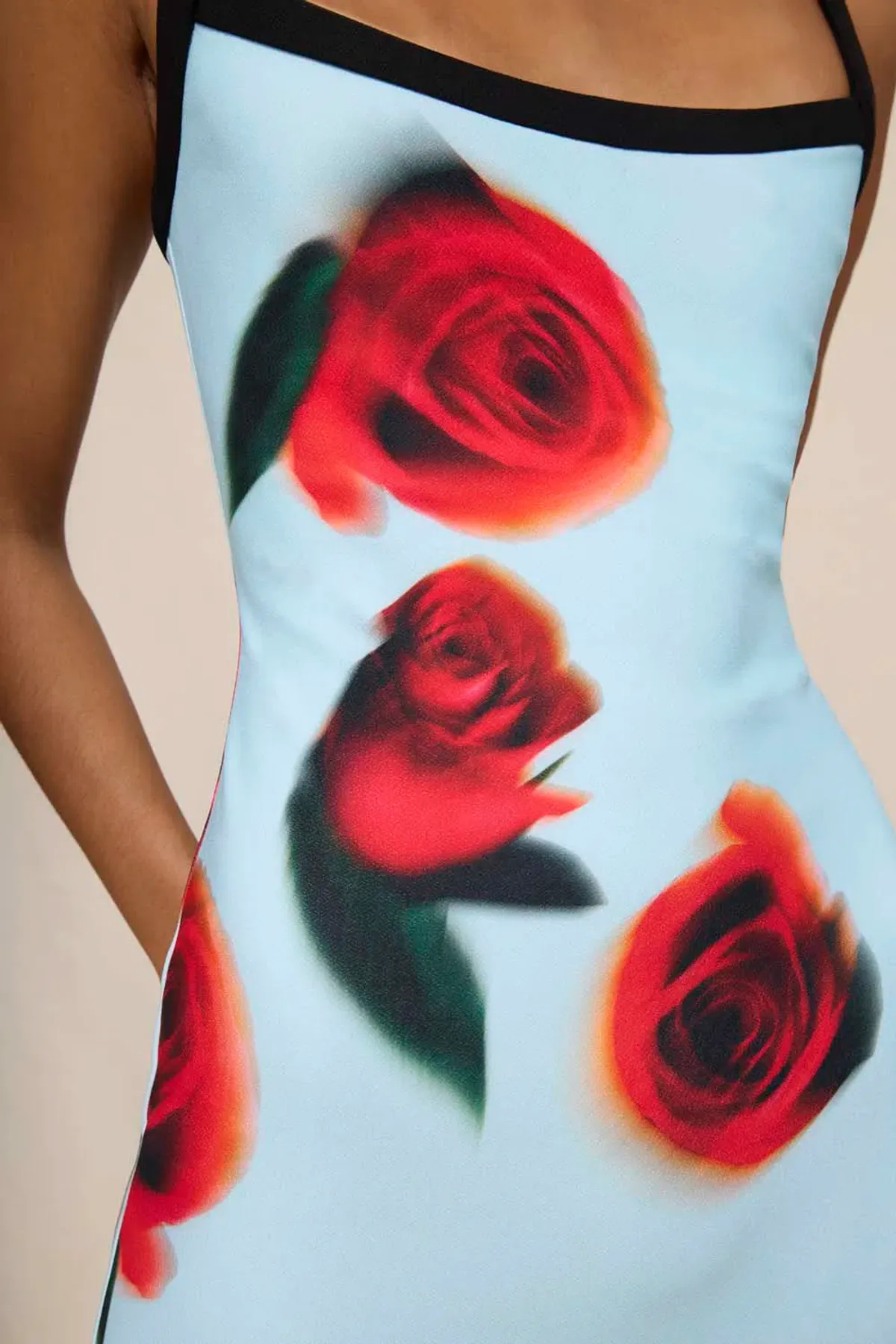 By Johnny Sky Rose Midi Dress in Blue Red Black size 8 - Image 10