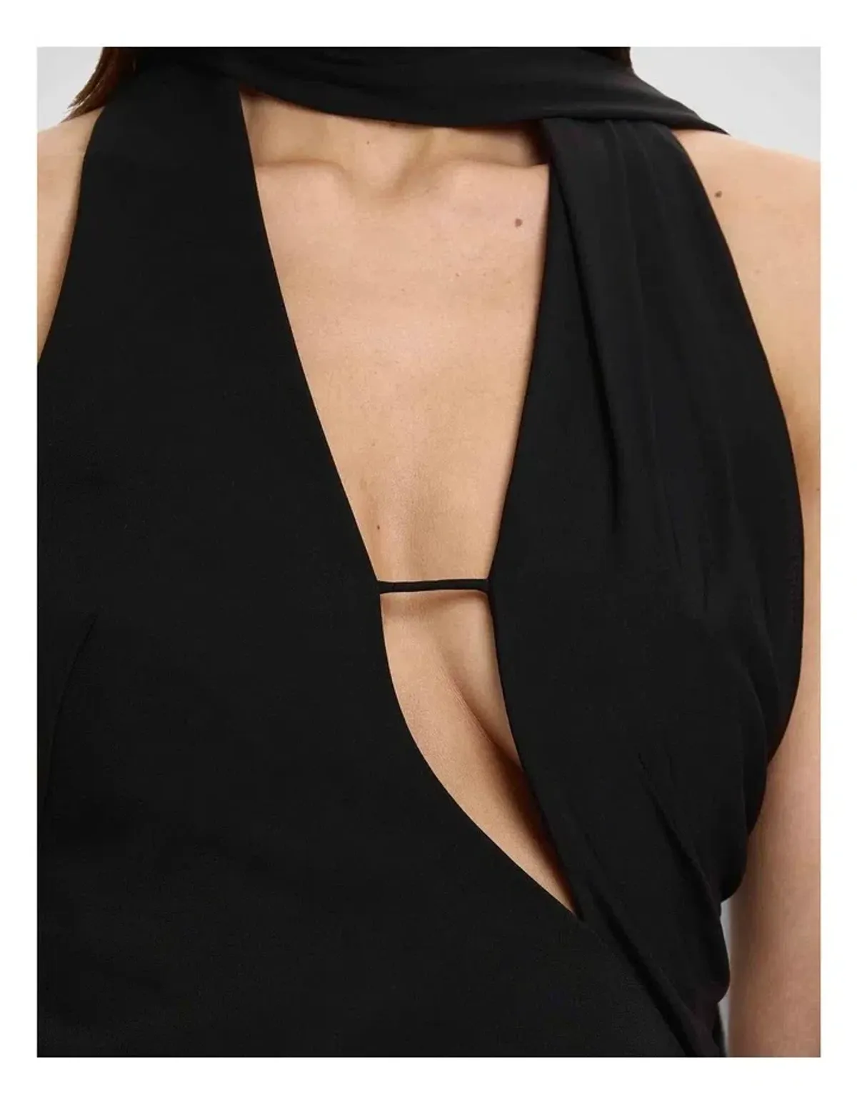 Significant Other Edda Scarf Dress in Black size 10 - Image 4