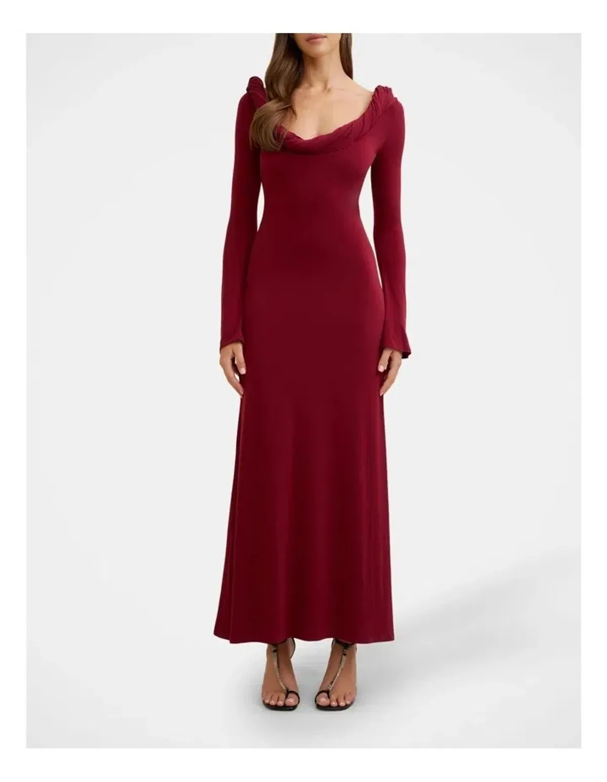 By Johnny Odette Jersey Dress in Red size 8 - Image 1
