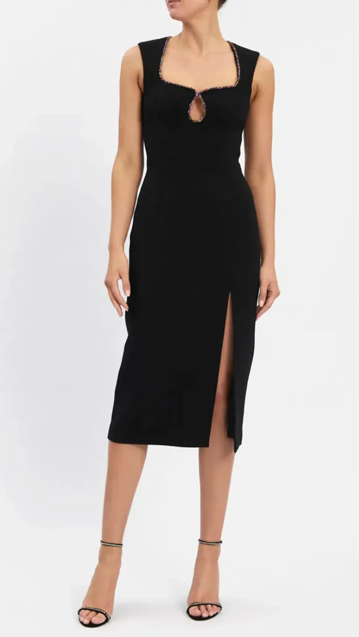 Rebecca Vallance Victoria Keyhole Midi Dress – Size 10 - Image 1