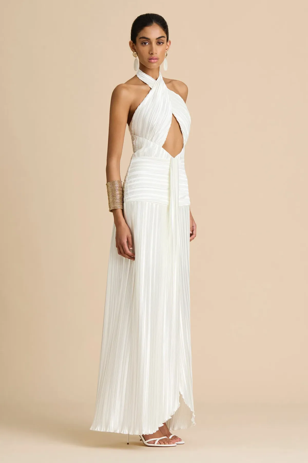 Sonya Moda Ariana Plisśe Dress Size S - Image 5