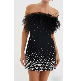 🖤 Rebecca Vallance Anelise Mini Dress – Black – Size 8 AU 🖤 for rent on The Volte - image 7
