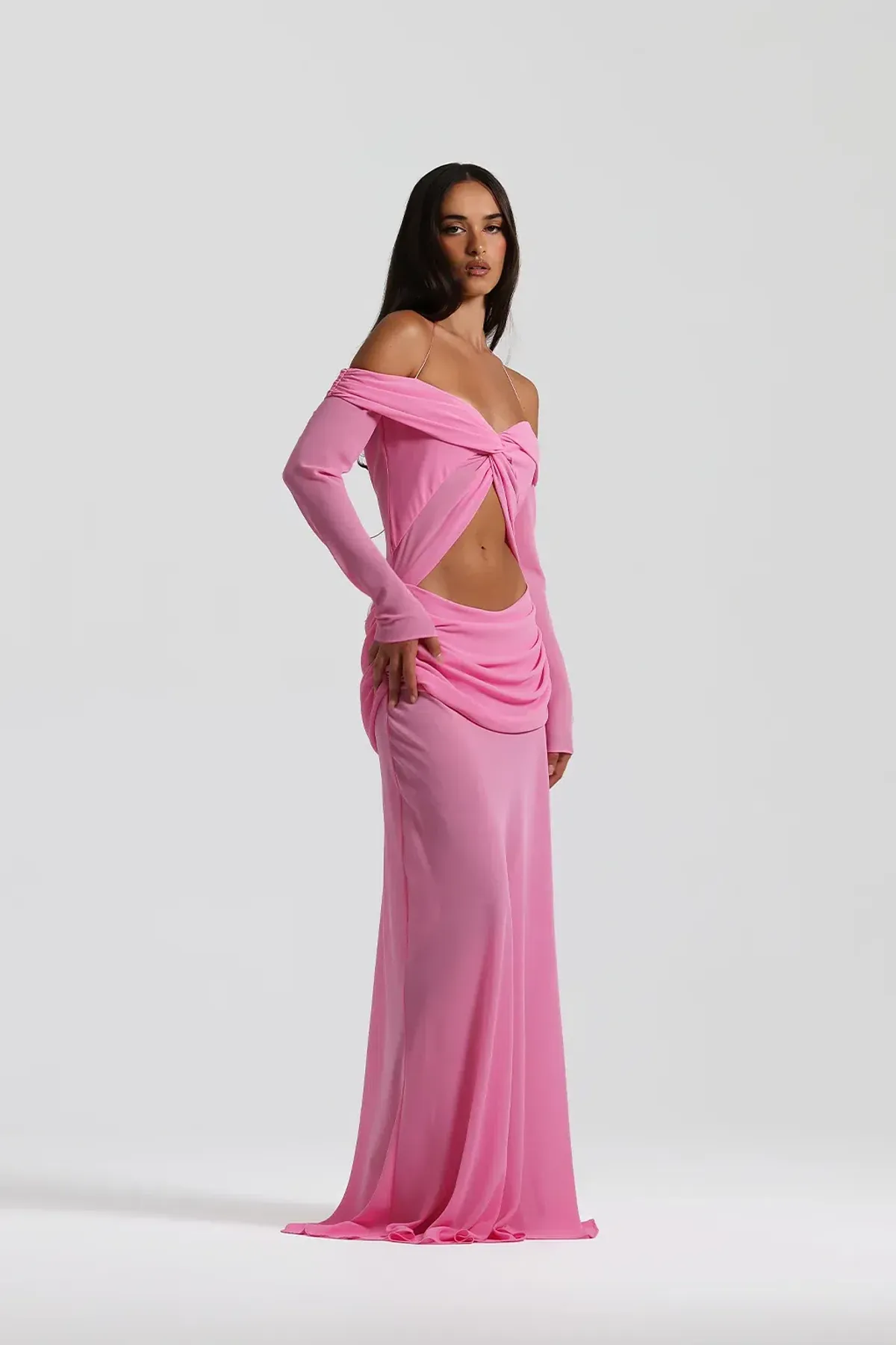 Natalie Rolt Emily Gown Candy Pink Size 2 - AUS 10  - Image 4