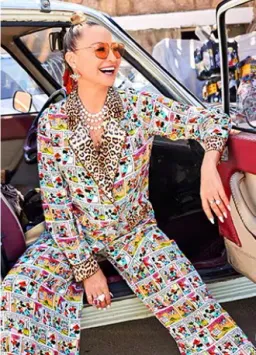 Camilla x Disney Silk Mickey Comic Strip Wide Leg Pants ONLY size S for rent on The Volte - image 2