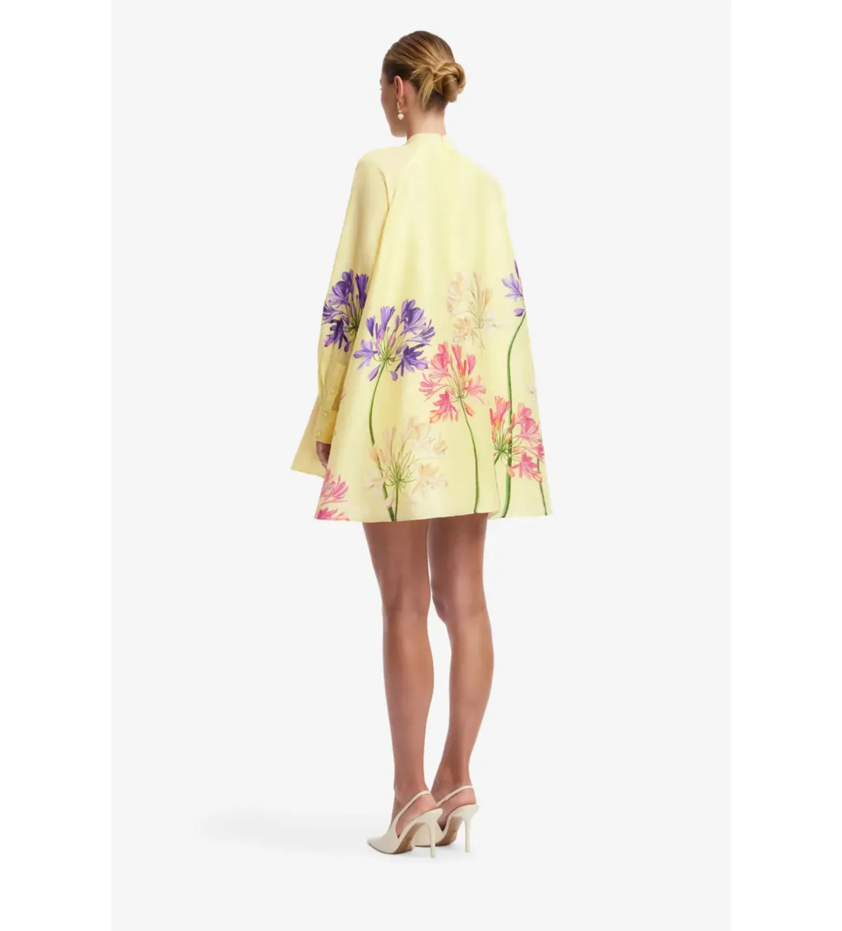 Leo Lin Libby Mini Dress in Agapanthus Print Size 12 - Image 2