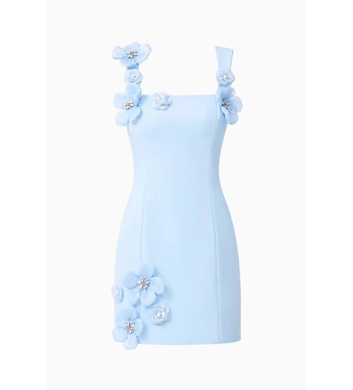 Elliatt Chantelle Floral Mini Dress in Blue Size S/AU 8 - Image 8