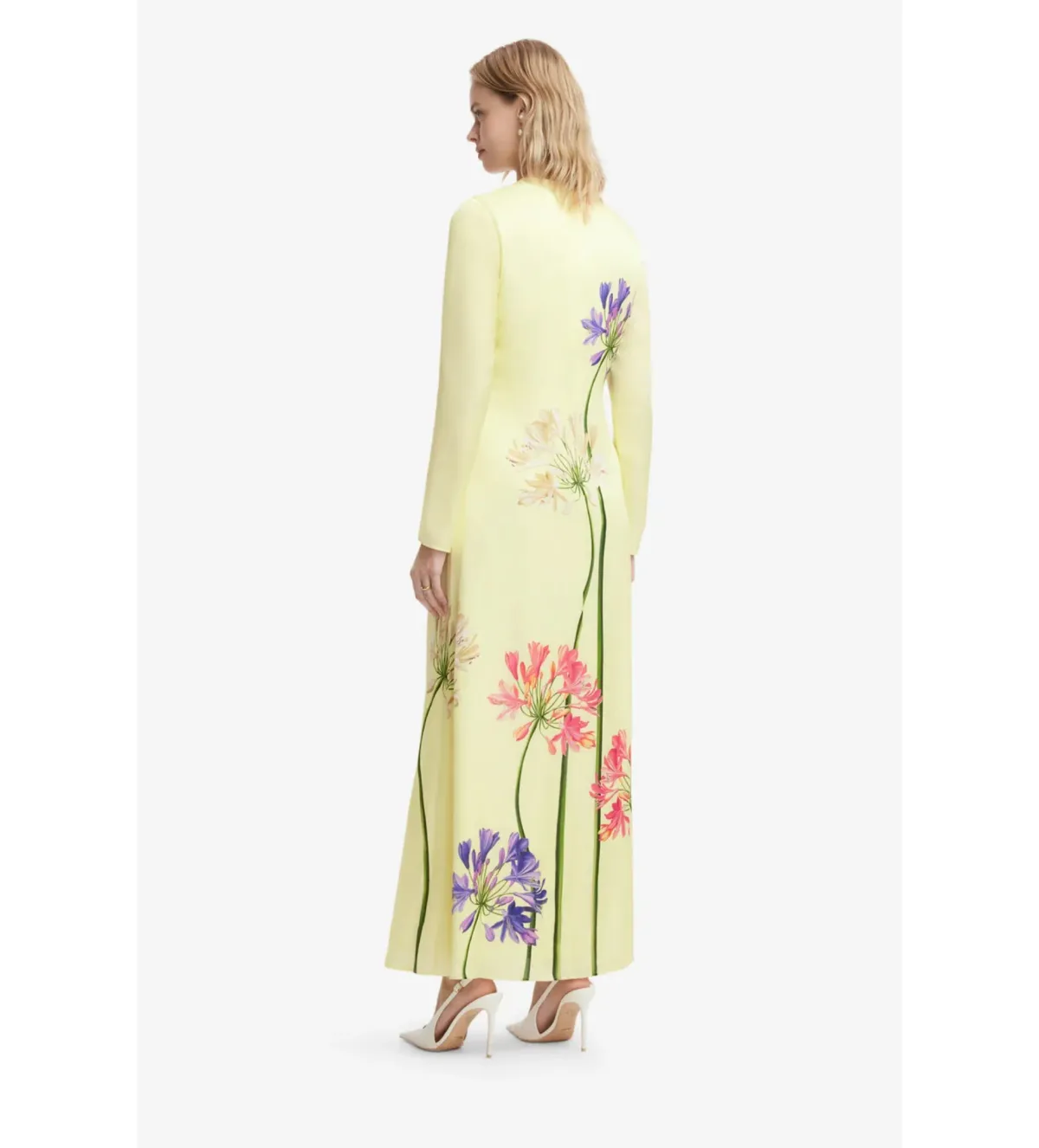 Leo Lin Cassandra Maxi Dress in Agapanthus Print Size 8 - Image 2