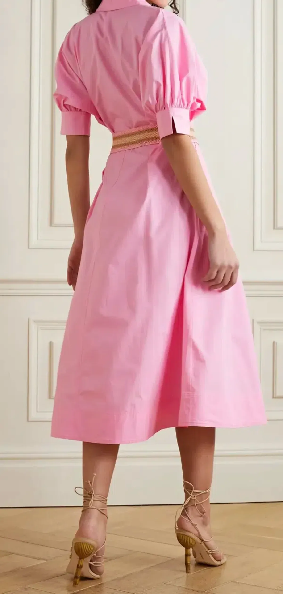 Rebecca Vallance Sommer Pink Midi Dress – Size 10 - Image 2
