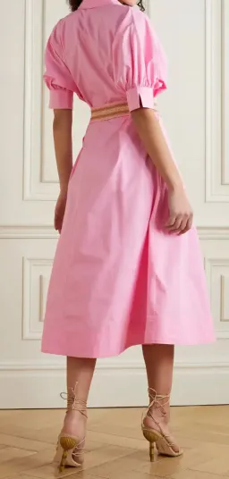 Rebecca Vallance Sommer Pink Midi Dress – Size 10 for rent on The Volte - image 2