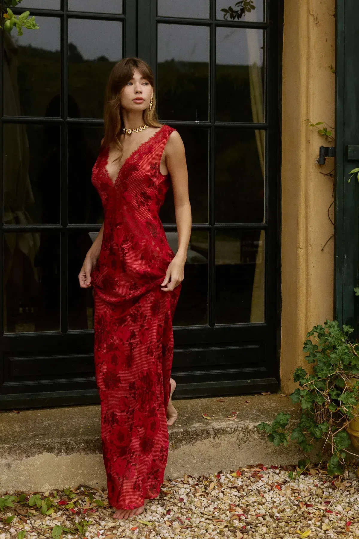 Juliette Maxi Dress in Rosé - Image 3