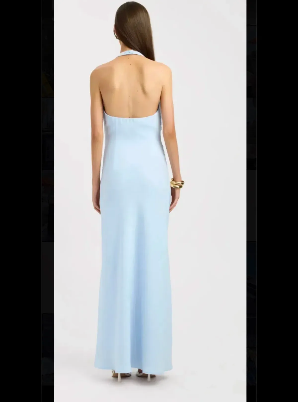 Kookai Baby Blue Halter Maxi Dress - Image 4