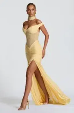 Baby Boo Alaia Maxi Dress + scarf for rent on The Volte - image 2
