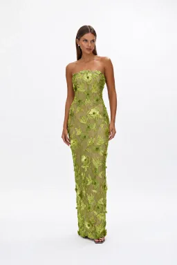 Rachel Gilbert Pierre Gown Citrus Size 10 for rent on The Volte - image 1