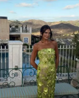 Rachel Gilbert Pierre Gown Citrus Size 10 for rent on The Volte - image 5