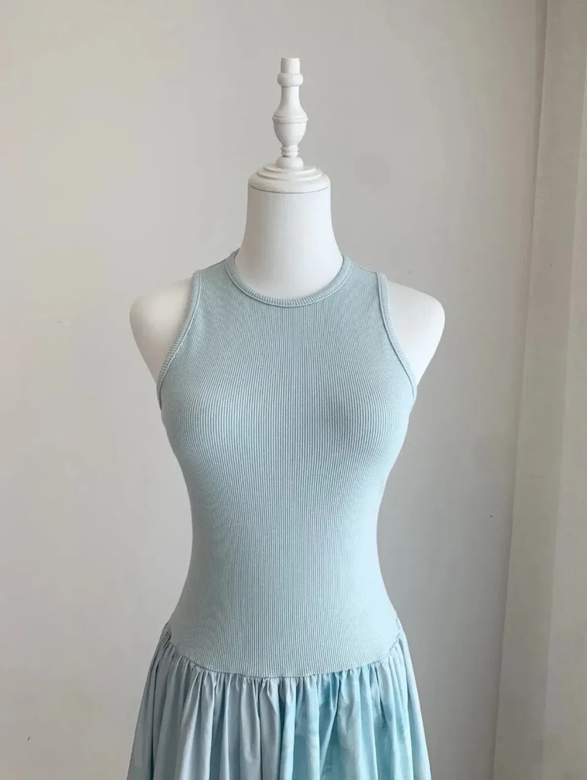 ALEMAIS Island Exclusive Tank Midi Dress Blue Print Size 8 AU - Image 8