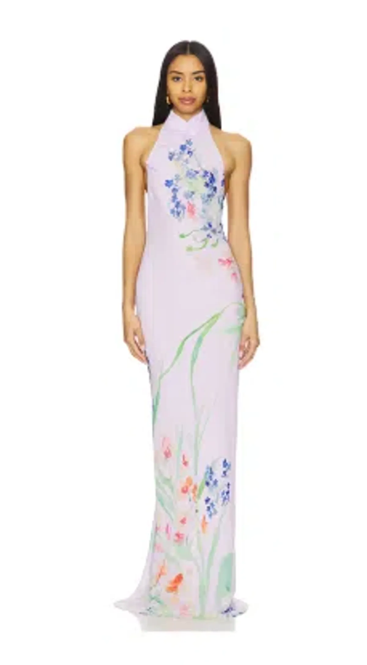 Sau Lee Gillian Dress in Lavender Floral Size AU 10/12 Medium (US 8) - Image 1