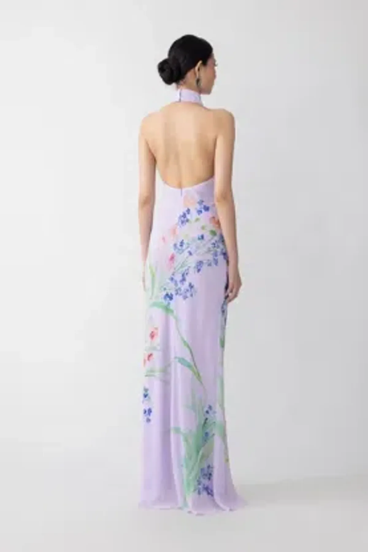 Sau Lee Gillian Dress in Lavender Floral Size AU 10/12 Medium (US 8) - Image 5