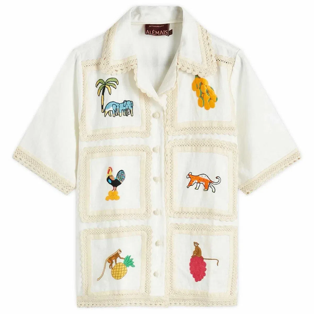 ALEMAIS Teddy Shirt & Skirt Set Cream Size 8 AU - Image 4