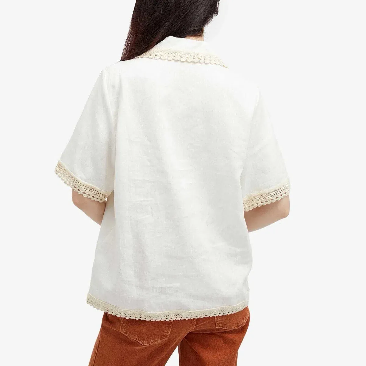 ALEMAIS Teddy Shirt & Skirt Set Cream Size 8 AU - Image 7