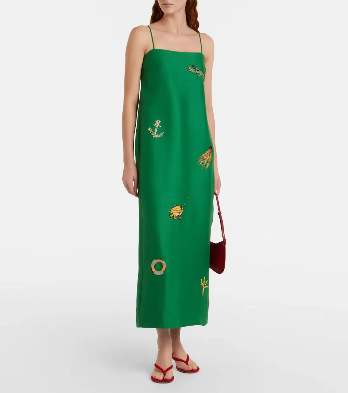 ALEMAIS Olympia Exclusive Maxi Dress Green Size 12 AU - Image 2