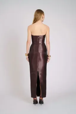 Eliya The Label Tatum Dress Brown- 10 for rent on The Volte - image 2