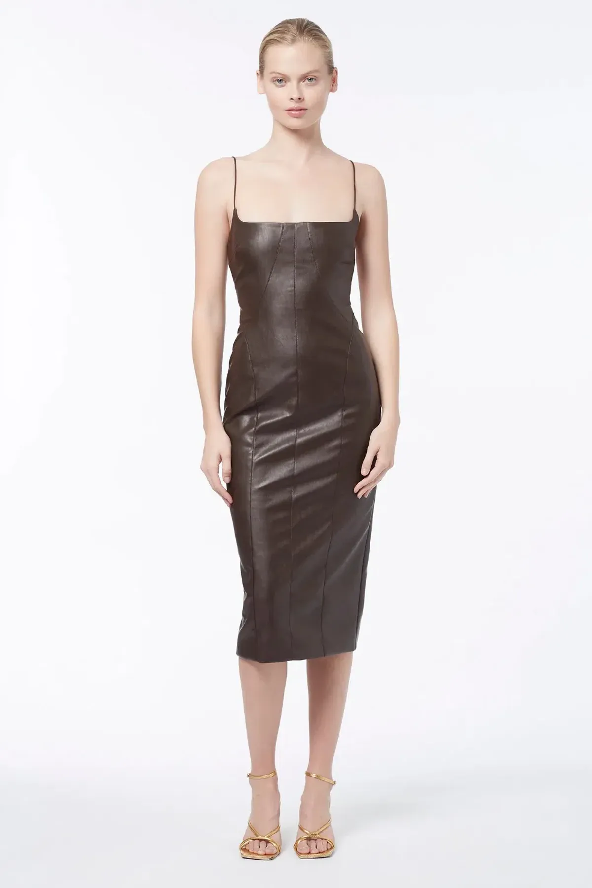 Manning Cartell Alter Ego Backless Dress Chocolate Size 8 - Image 1