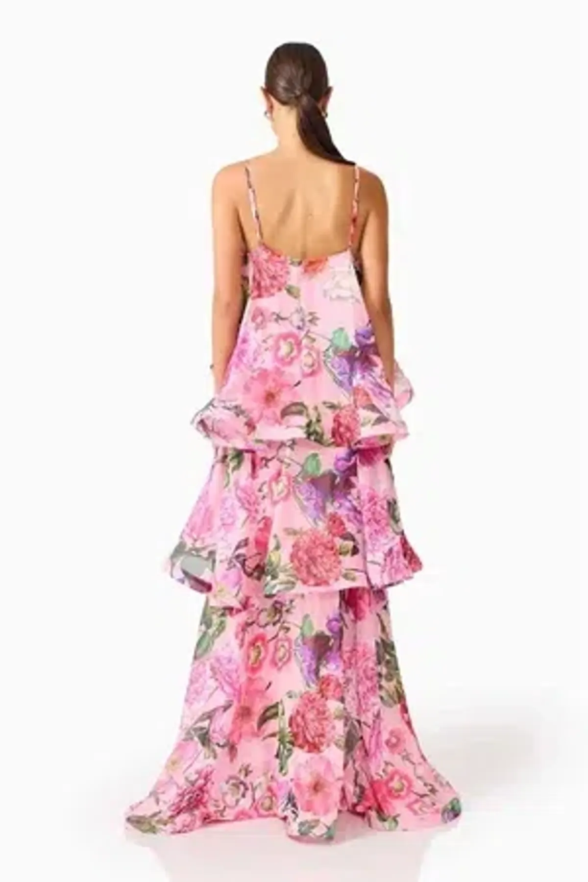 Elliatt - Armani Tiered Maxi - Pink Floral - Size 12 - Image 4