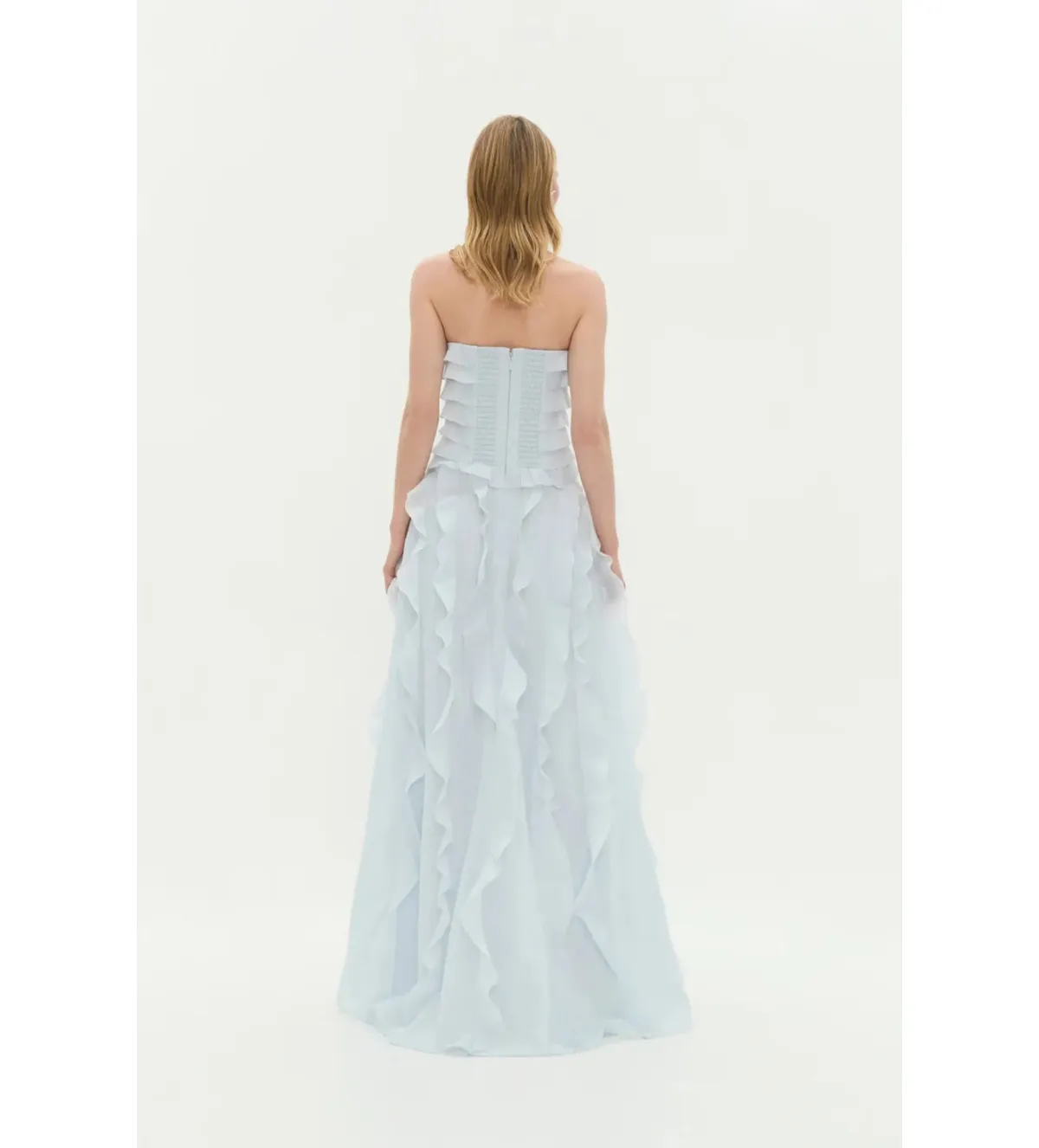 Aje Allairie Maxi Gown Pastel Blue Size 8 - Image 2