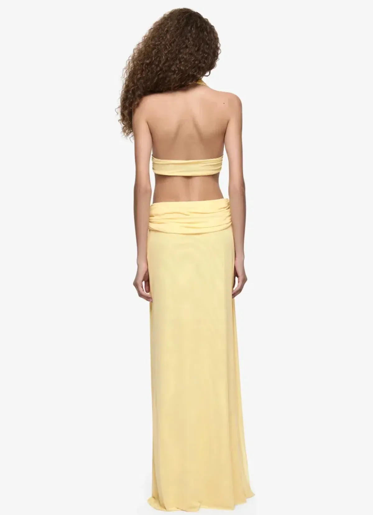 Bec & Bridge Charlize Halter Maxi Lemon Size S/AU 8 - Image 3