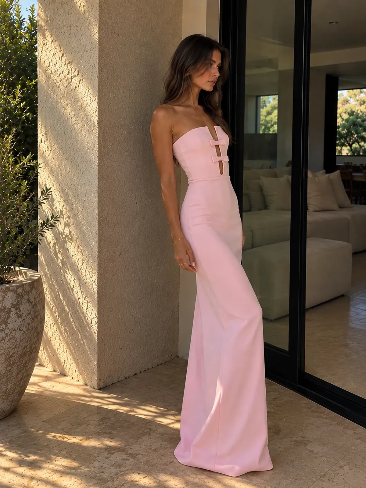 Effie Kats Addison Gown Parfait Size S/AU 8 - Image 3