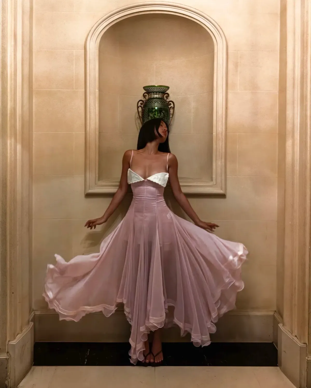 Huelleyrose Liane Dress Pink - Image 2