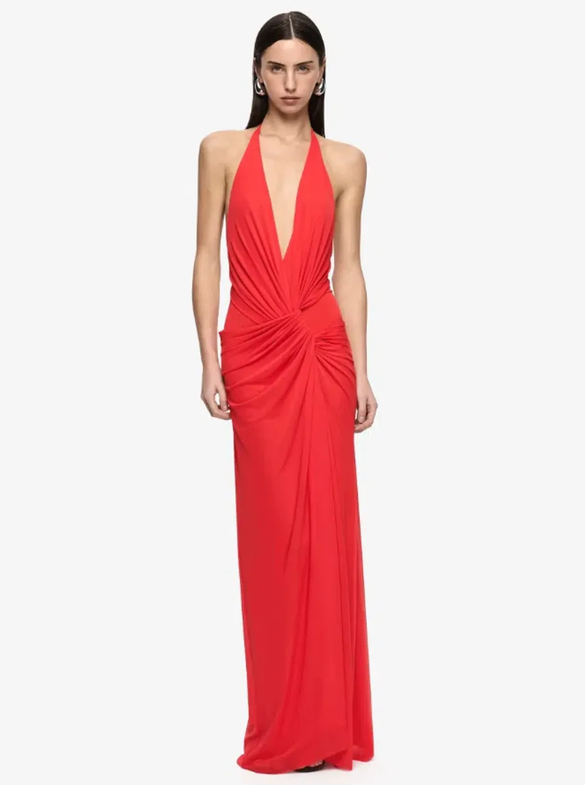 XANTHI V NECK MAXI DRESS - size 8 - Image 1